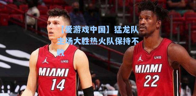 猛龙队主场大胜热火队保持不败